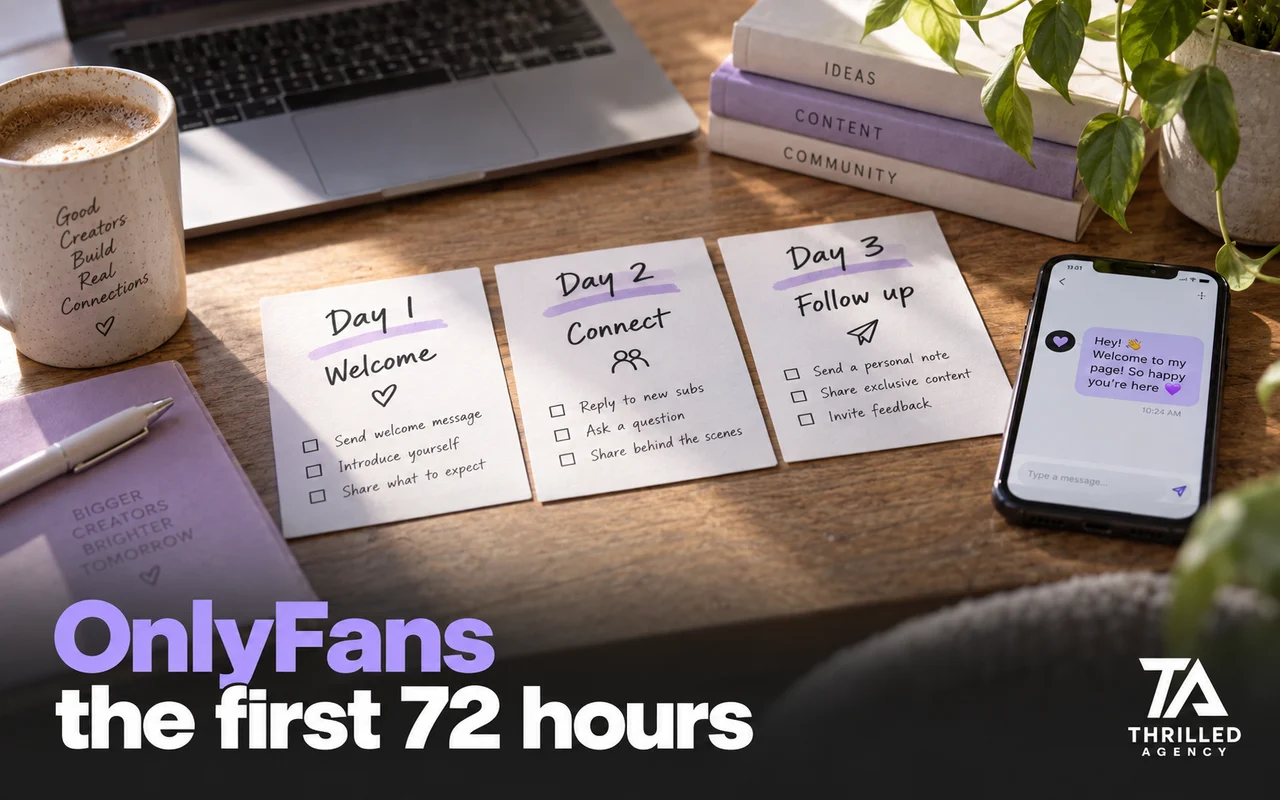 The First 72 Hours on OnlyFans: What to Send and When